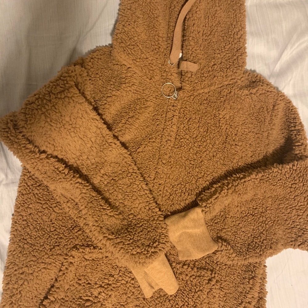 Brown Fluffy Jacket